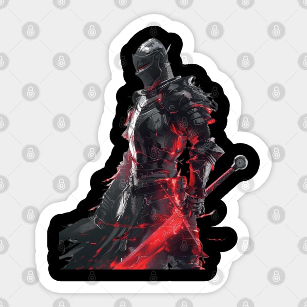 Dark Soul Detective Unraveling Mysteries of the Abyss Sticker by Chibi Monster